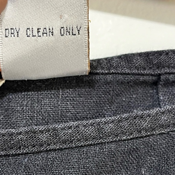 Peter Martin Black Linen Blend Embroidered Animal Pants - Size 12 - Picture 6 of 12